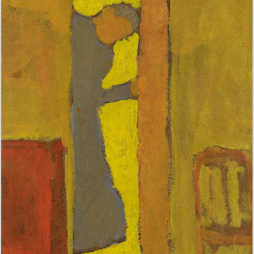 Edouard-Vuillard---The-Artists-Mother-Opening-a-Door-100x67